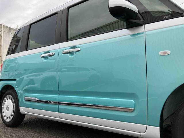 ムーヴキャンバスストライプスＧスマートアシスト　２ＷＤ　ＣＶＴ　運転席・助手席シートヒーター　電動パーキングブレーキ　オートホールド機能　両側パワースライドドア　パノラマモニター　コーナーセンサー　運転席・助手席ＳＲＳエアバッグ（福島県）の中古車