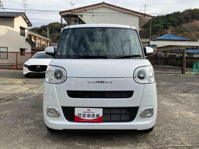 ムーヴキャンバスセオリーＧ２ＷＤ　スマートアシスト　　シートヒーター　電動パーキングブレーキ　オートホールド機能　プッシュボタンスタート　ベンチシート　衝突警報機能　バックカメラ　アイドリングストップ　両側電動スライドドア（福島県）の中古車