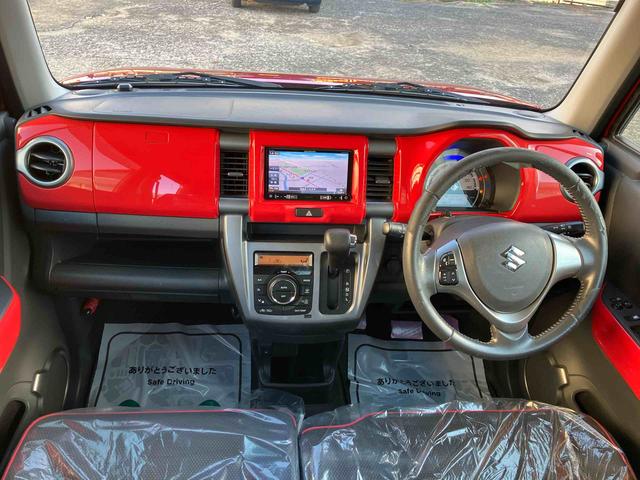 ハスラーJスタイル2WD プッシュボタンスタート 運転席・助手席SRSエアバッグ シートヒーター バックカメラ ナビつき アイドリングストップ フォグランプ(福島県)の中古車