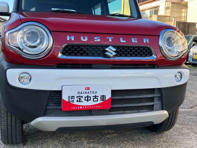 ハスラーJスタイル2WD プッシュボタンスタート 運転席・助手席SRSエアバッグ シートヒーター バックカメラ ナビつき アイドリングストップ フォグランプ(福島県)の中古車