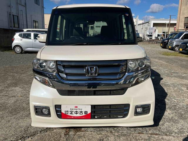 N−BOXカスタムG・ターボLパッケージ2WD ターボ CVT 両側スライドドア ベンチシート クルーズコントロール ナビ付き バックカメラ プッシュボタンスタート フォグランプ(福島県)の中古車