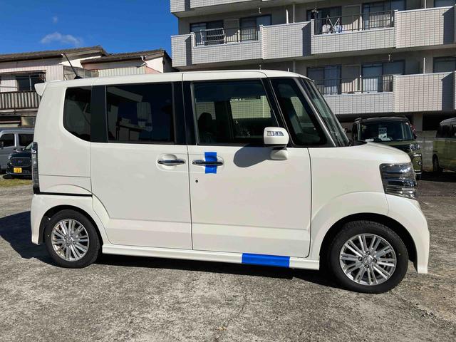 N−BOXカスタムG・ターボLパッケージ2WD ターボ CVT 両側スライドドア ベンチシート クルーズコントロール ナビ付き バックカメラ プッシュボタンスタート フォグランプ(福島県)の中古車