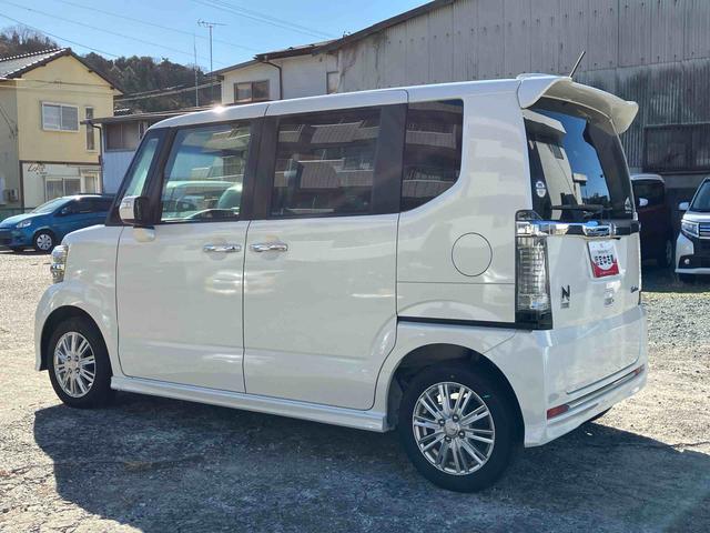 N−BOXカスタムG・ターボLパッケージ2WD ターボ CVT 両側スライドドア ベンチシート クルーズコントロール ナビ付き バックカメラ プッシュボタンスタート フォグランプ(福島県)の中古車