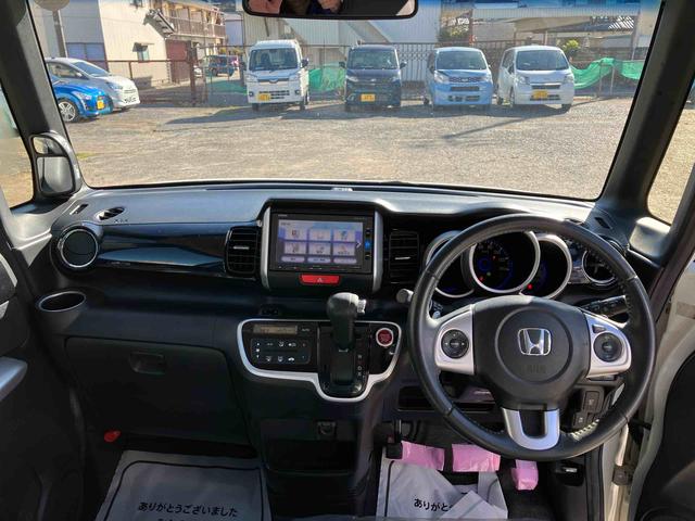 N−BOXカスタムG・ターボLパッケージ2WD ターボ CVT 両側スライドドア ベンチシート クルーズコントロール ナビ付き バックカメラ プッシュボタンスタート フォグランプ(福島県)の中古車