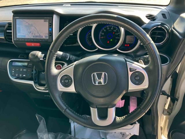 N−BOXカスタムG・ターボLパッケージ2WD ターボ CVT 両側スライドドア ベンチシート クルーズコントロール ナビ付き バックカメラ プッシュボタンスタート フォグランプ(福島県)の中古車