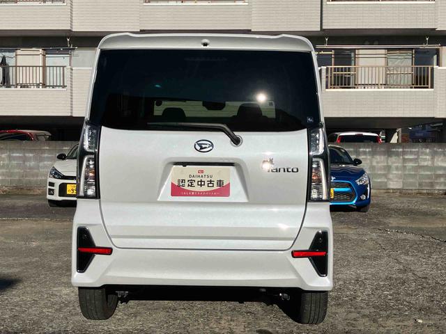 タントカスタムＲＳ２ＷＤ　スマートアシスト　ＣＶＴ　シートヒーター　クルーズコントロール　パノラマモニター　ターボ　両側電動スライドドア　ミラクルオープンドア　ＥＴＣ付き　　オートライト　プッシュボタンスタート（福島県）の中古車