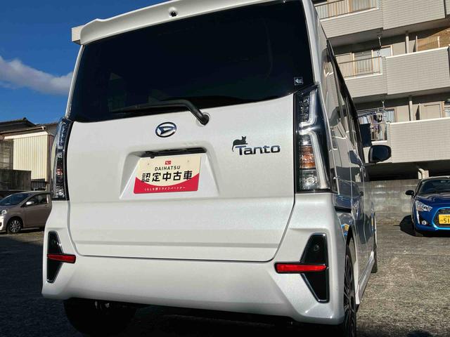 タントカスタムＲＳ２ＷＤ　スマートアシスト　ＣＶＴ　シートヒーター　クルーズコントロール　パノラマモニター　ターボ　両側電動スライドドア　ミラクルオープンドア　ＥＴＣ付き　　オートライト　プッシュボタンスタート（福島県）の中古車