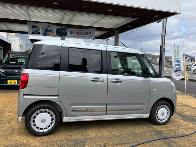 ムーヴキャンバスストライプスＧ２ＷＤ　ＣＶＴ　　スマートアシスト　　シートヒーター　電動パーキングブレーキ　オートホールド機能　プッシュボタンスタート　ベンチシート　衝突警報機能　コーナーセンサー　両側電動スライドドア（福島県）の中古車