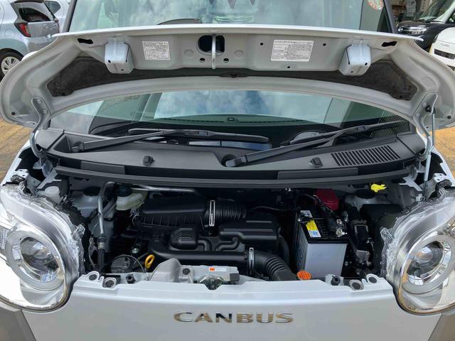 ムーヴキャンバスストライプスＧ２ＷＤ　ＣＶＴ　　スマートアシスト　　シートヒーター　電動パーキングブレーキ　オートホールド機能　プッシュボタンスタート　ベンチシート　衝突警報機能　コーナーセンサー　両側電動スライドドア（福島県）の中古車