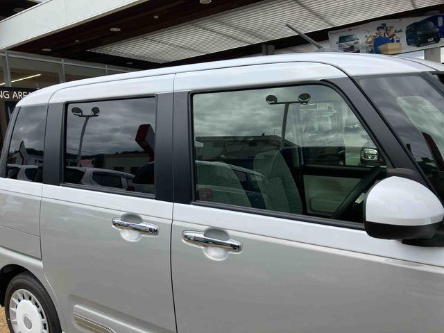 ムーヴキャンバスストライプスＧ２ＷＤ　ＣＶＴ　　スマートアシスト　　シートヒーター　電動パーキングブレーキ　オートホールド機能　プッシュボタンスタート　ベンチシート　衝突警報機能　コーナーセンサー　両側電動スライドドア（福島県）の中古車