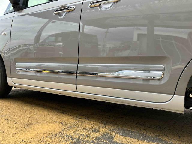 ムーヴキャンバスストライプスＧ２ＷＤ　ＣＶＴ　　スマートアシスト　　シートヒーター　電動パーキングブレーキ　オートホールド機能　プッシュボタンスタート　ベンチシート　衝突警報機能　コーナーセンサー　両側電動スライドドア（福島県）の中古車