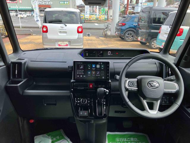 タントカスタムＲＳターボ　２ＷＤ　ＣＶＴ　スマートアシスト　ミラクルオープンドア　バックカメラ　シートヒーター　オートホールド機能　電動パーキングブレーキ　プッシュボタンスタート　アイドリングストップ（福島県）の中古車