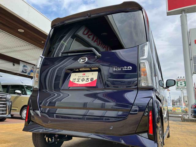 タントカスタムＲＳターボ　２ＷＤ　ＣＶＴ　スマートアシスト　ミラクルオープンドア　バックカメラ　シートヒーター　オートホールド機能　電動パーキングブレーキ　プッシュボタンスタート　アイドリングストップ（福島県）の中古車