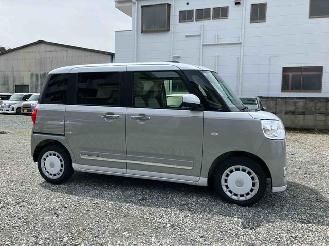 ムーヴキャンバスストライプスＧ２ＷＤ　ＣＶＴ　　両側電動スライドドア　シートヒーター　オートホールド機能　電動パーキングブレーキ　ベンチシート　プッシュボタンスタート　コーナーセンサー　アイドリングストップ　フォグランプ（福島県）の中古車