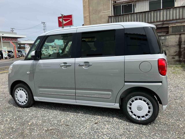 ムーヴキャンバスストライプスＧ２ＷＤ　ＣＶＴ　　両側電動スライドドア　シートヒーター　オートホールド機能　電動パーキングブレーキ　ベンチシート　プッシュボタンスタート　コーナーセンサー　アイドリングストップ　フォグランプ（福島県）の中古車