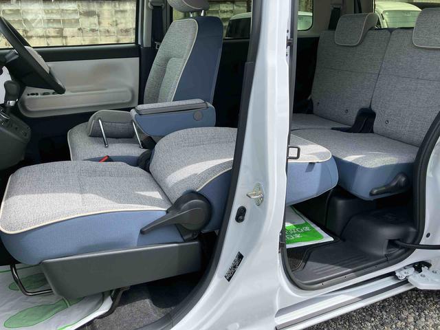 ムーヴキャンバスストライプスＧ２ＷＤ　ＣＶＴ　　両側電動スライドドア　シートヒーター　オートホールド機能　電動パーキングブレーキ　ベンチシート　プッシュボタンスタート　コーナーセンサー　アイドリングストップ　フォグランプ（福島県）の中古車