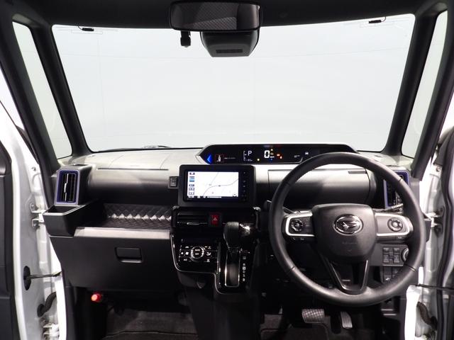 タントカスタムＲＳ４ＷＤ　プッシュスタート　純正エンジンスターター　フロント両席シートヒーター　ナビ　ナビ連動ドラレコ　バックカメラ　ＬＥＤヘッドライト　ＥＴＣ　アダプティブクルーズコントロール　両側パワースライドドア（岩手県）の中古車