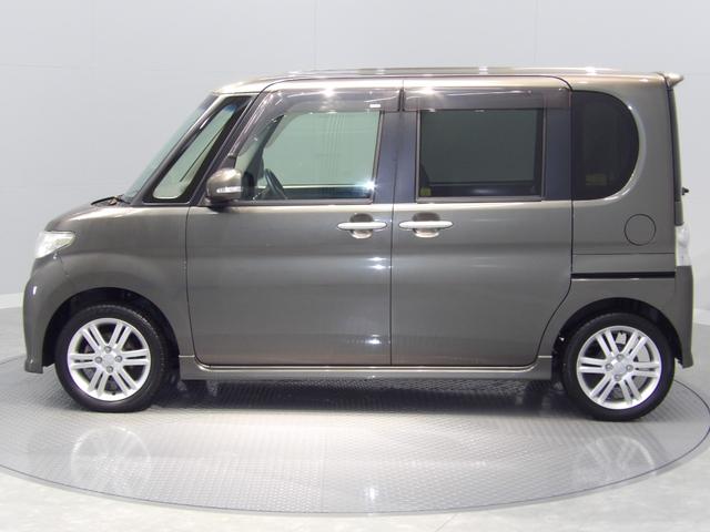 タントカスタムＲＳターボ　ＣＶＴ　左パワースライドドア　ＨＩＤヘッドライト　１５インチアルミ　　オートエアコン　ミラクルオープンドア　　フォグランプ　本革巻ステアリング（岩手県）の中古車