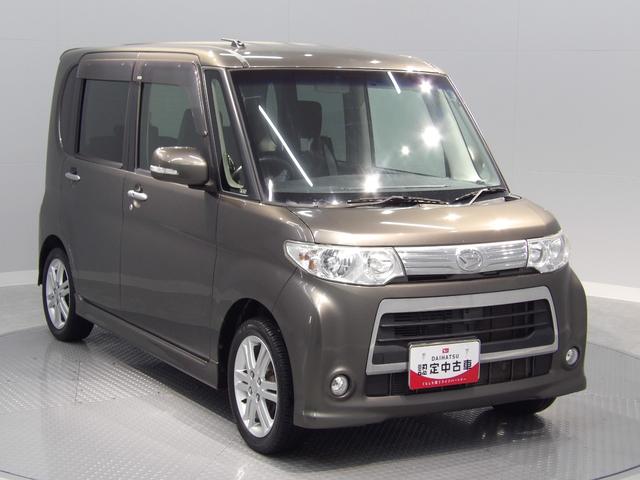 タントカスタムＲＳターボ　ＣＶＴ　左パワースライドドア　ＨＩＤヘッドライト　１５インチアルミ　　オートエアコン　ミラクルオープンドア　　フォグランプ　本革巻ステアリング（岩手県）の中古車