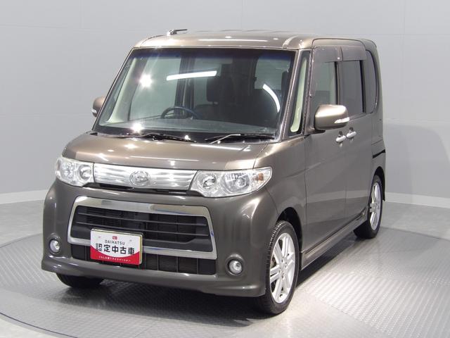 タントカスタムＲＳターボ　ＣＶＴ　左パワースライドドア　ＨＩＤヘッドライト　１５インチアルミ　　オートエアコン　ミラクルオープンドア　　フォグランプ　本革巻ステアリング（岩手県）の中古車