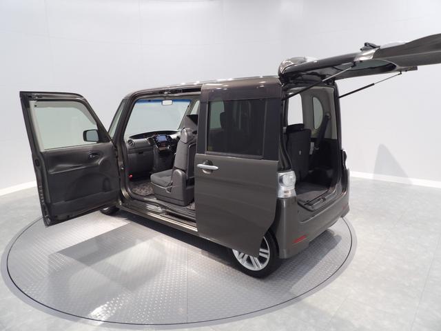 タントカスタムＲＳターボ　ＣＶＴ　左パワースライドドア　ＨＩＤヘッドライト　１５インチアルミ　　オートエアコン　ミラクルオープンドア　　フォグランプ　本革巻ステアリング（岩手県）の中古車