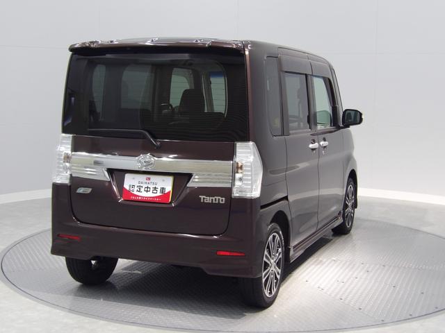 タントカスタムRS トップエディションSA4WD ターボ LEDヘッドランプ 両側パワースライドドア 専用ハーフレザーシート 純正15インチアルミホイール プッシュボタンスタート オートエアコン 衝突回避支援システムスマートアシスト(岩手県)の中古車