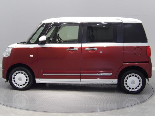 ムーヴキャンバスストライプスＧターボターボ　４ＷＤ　両側パワスライドドア（予約機能付）　電動パーキング　ブレーキホールド　ＡＤＢ付ＬＥＤ　スマートアシスト　ホッとカップホルダー　フルオートエアコン　シートヒーター（岩手県）の中古車