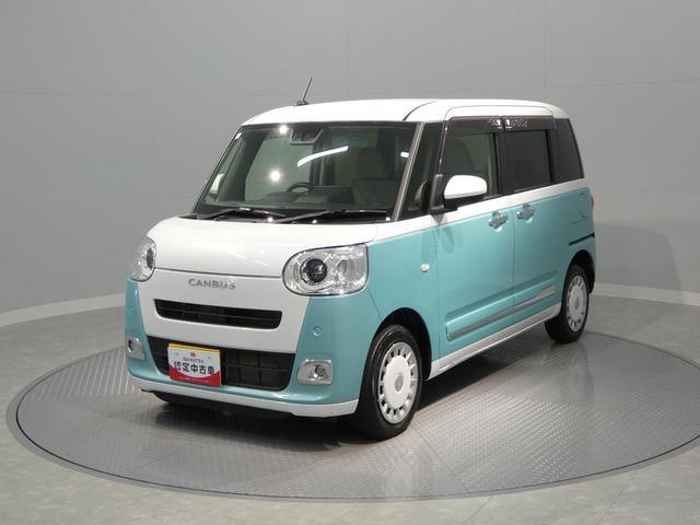 ムーヴキャンバスストライプスGターボ4WD 両側パワースライドドア ディスプレイオーディオ バックカメラ ETC LEDヘッドライト シートヒーター スマートアシスト コーナーセンサー(岩手県)の中古車