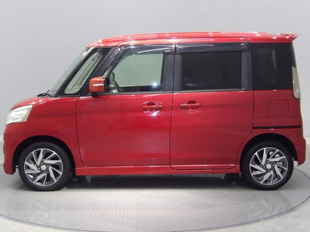 スペーシアカスタムＴＳターボ　４ＷＤ　両側パワースライドドア　社外ナビ　社外エンジンスターター付き（岩手県）の中古車