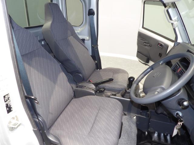 スーパーキャリイＸ４ＷＤ　５ＭＴ　　リクライニングシート　　フォグランプ　キーレス　パワーウィンドウ　運転席助手席エアバッグ　ＡＢＳ　オーバーヘッドシェルフ　作業灯　背面収納スペース（岩手県）の中古車