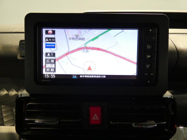 タントカスタムXセレクション4WD 純正ナビ パノラマモニター 両側電動スライドドア シートヒーター フルセグTV Bluetooth LEDヘッドライト クリアランスソナー(岩手県)の中古車
