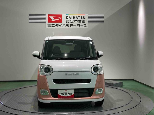 ムーヴキャンバスストライプスGターボナビ 下回り防錆済み 前席シートヒーター キーレス 4WD エアバッグ スマートキー ターボ ABS(青森県)の中古車