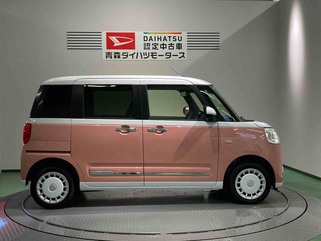 ムーヴキャンバスストライプスGターボナビ 下回り防錆済み 前席シートヒーター キーレス 4WD エアバッグ スマートキー ターボ ABS(青森県)の中古車