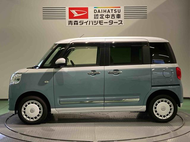 ムーヴキャンバスストライプスＧナビ　下回り防錆済み　前席シートヒーター　両側スライドドア　キーフリー　４ＷＤ　エアバッグ　ＡＢＳ（青森県）の中古車