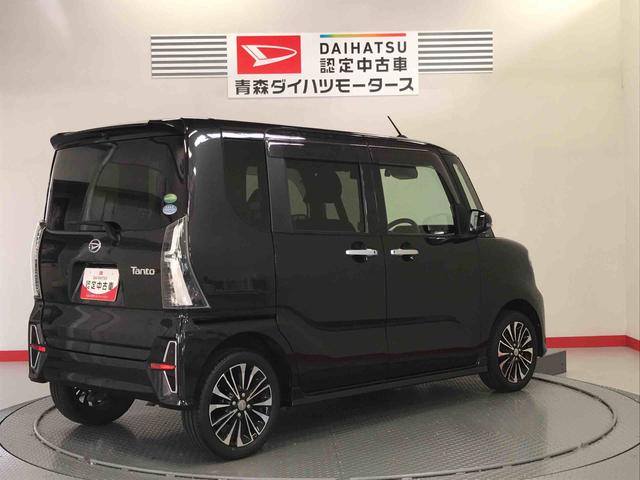 タントカスタムＲＳナビ取付　ターボ車　４ＷＤ　スマートキー　ＡＢＳ　アルミ　キーフリー　エアバッグ（青森県）の中古車