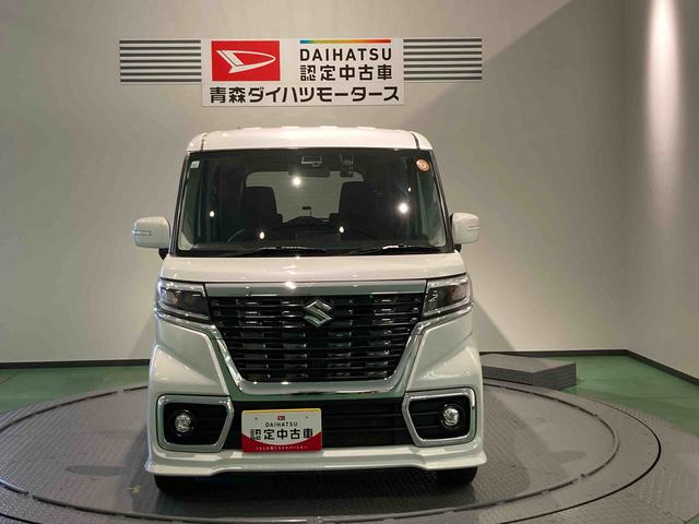 スペーシアカスタムハイブリッドＧＳナビ　下回り防錆済み　アルミ　スマートキー　４ＷＤ　ＡＢＳ　エアバック　キーフリー（青森県）の中古車