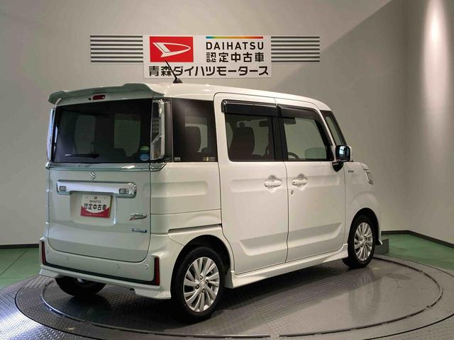 スペーシアカスタムハイブリッドＧＳナビ　下回り防錆済み　アルミ　スマートキー　４ＷＤ　ＡＢＳ　エアバック　キーフリー（青森県）の中古車