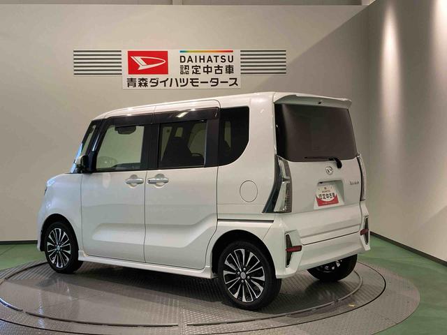 タントカスタムRSナビ ETC ドラレコ エンスタ 前席シートヒーター 下回り防錆済み アルミ ターボ 4WD エアバッグ キーフリー ABS(青森県)の中古車