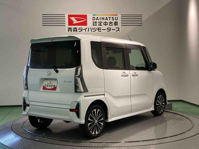 タントカスタムRSナビ ETC ドラレコ エンスタ 前席シートヒーター 下回り防錆済み アルミ ターボ 4WD エアバッグ キーフリー ABS(青森県)の中古車