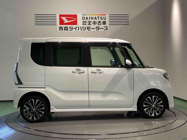 タントカスタムRSナビ ETC ドラレコ エンスタ 前席シートヒーター 下回り防錆済み アルミ ターボ 4WD エアバッグ キーフリー ABS(青森県)の中古車