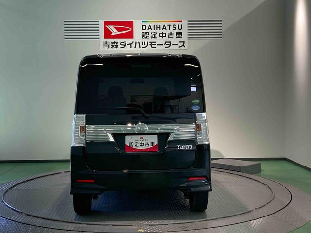 タントカスタムＲＳナビ　エンスタ　下回り防錆済み　両側スライドドア　プッシュスタート　スマートキー　ＡＢＳ　ターボ　４ＷＤ　アルミ　エアバッグ（青森県）の中古車