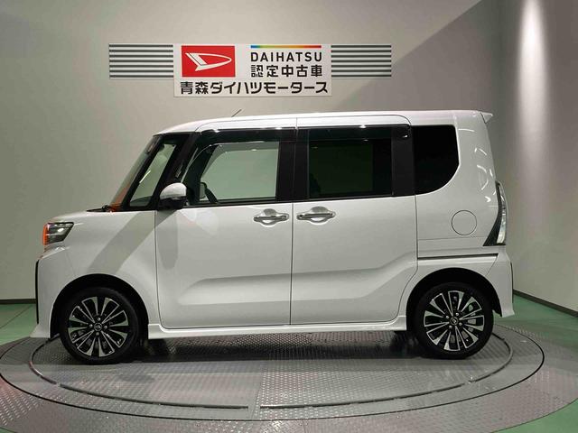タントカスタムＲＳナビ　下回り防錆済み　前席シートヒーター　アルミ　ターボ　４ＷＤ　エアバッグ　キーフリー　スマートキ−　ＡＢＳ（青森県）の中古車