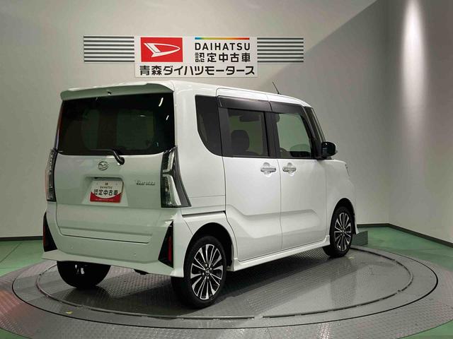 タントカスタムＲＳナビ　下回り防錆済み　前席シートヒーター　アルミ　ターボ　４ＷＤ　エアバッグ　キーフリー　スマートキ−　ＡＢＳ（青森県）の中古車