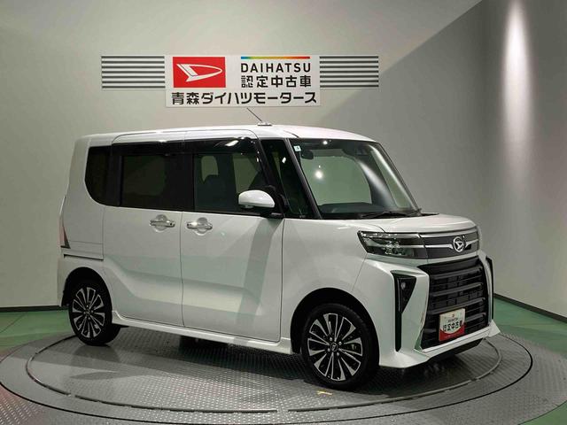 タントカスタムＲＳナビ　下回り防錆済み　前席シートヒーター　アルミ　ターボ　４ＷＤ　エアバッグ　キーフリー　スマートキ−　ＡＢＳ（青森県）の中古車