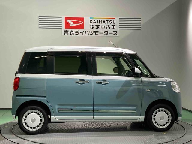 ムーヴキャンバスストライプスＧナビ　ドラレコ　エンスタ　下回り防錆済み　両側スライドドア　キーフリー　４ＷＤ　エアバッグ　ＡＢＳ　スマキー（青森県）の中古車