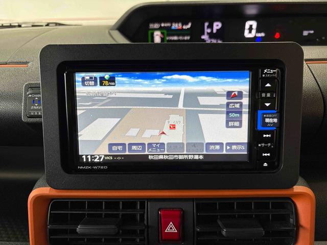 タントファンクロス純正ナビ　ＬＥＤヘッドライト／フォグランプ　オートエアコン／ライト／ハイビーム／電動ドアミラー　ドライブレコーダー　ＥＴＣ　コーナーセンサー　両側電動スライドドア　運転席・助手席シートヒーター（秋田県）の中古車