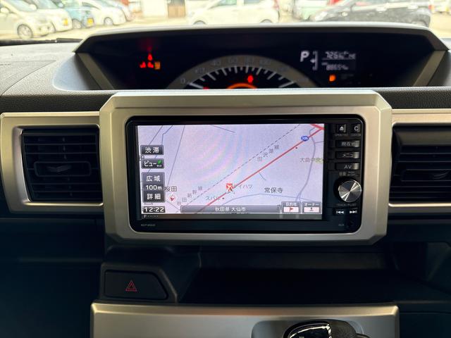 ウェイクＬ　ＳＡ４ＷＤ　純正ナビ　バックカメラ　ステアリングスイッチ　ハロゲンヘッドライト　キーフリーシステム　オートライト／エアコン　助手席電動スライドドア　電動格納ドアミラー　ＴＶコントロールキット（秋田県）の中古車