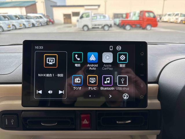 ムーヴキャンバスストライプスG IDLE非装着車4WD ディスプレーオーディオ パノラマモニターLEDヘッドライト/フォグランプ オートエアコン/ライト/ハイビーム/電動ドアミラー TVコントロールキット 電動パーキングブレーキ コーナーセンサー(秋田県)の中古車