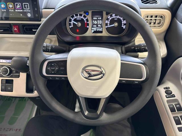 ムーヴキャンバスストライプスG IDLE非装着車4WD ディスプレーオーディオ パノラマモニターLEDヘッドライト/フォグランプ オートエアコン/ライト/ハイビーム/電動ドアミラー TVコントロールキット 電動パーキングブレーキ コーナーセンサー(秋田県)の中古車