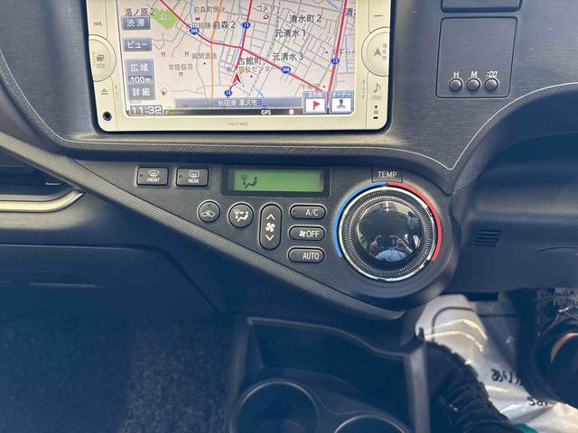 アクアＧ純正ナビ　踏み間違い防止　ハロゲンヘッドライト　ＥＴＣ　オートエアコン　純正アルミホイール　運転席シートリフター　電動格納ドアミラー　フロントシールドディアイサー　社外品ドライブレコーダー（前後）（秋田県）の中古車
